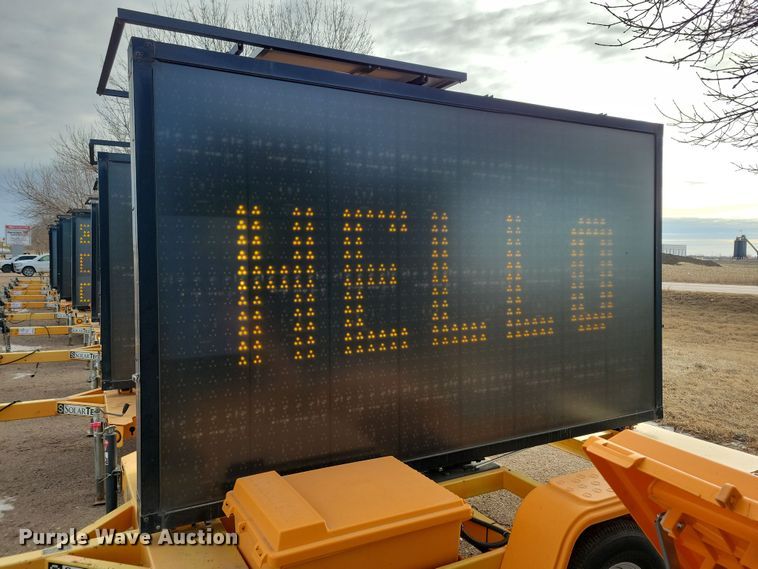 image for item DN3673 (2) 2016 Solar Tech message board trailers