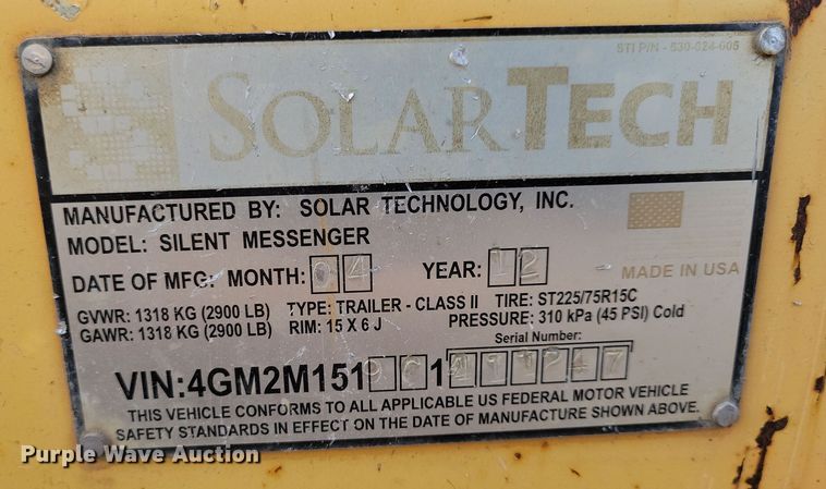 image for item DN3674 (2) message board trailers