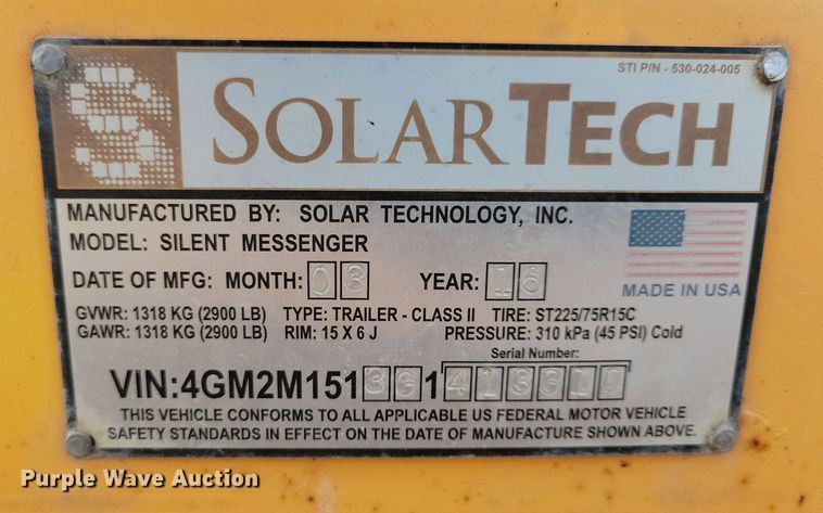 image for item DN3675 (2) message board trailers