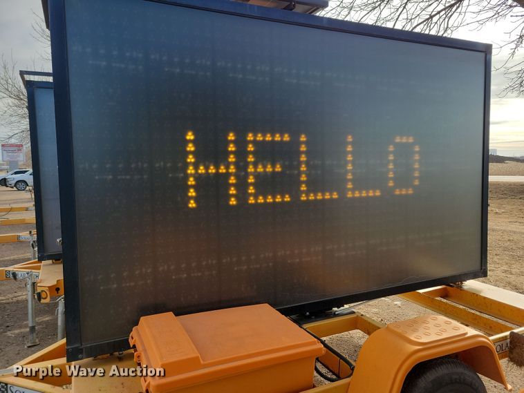 image for item DN3676 (2) 2016 Solar Tech message board trailers