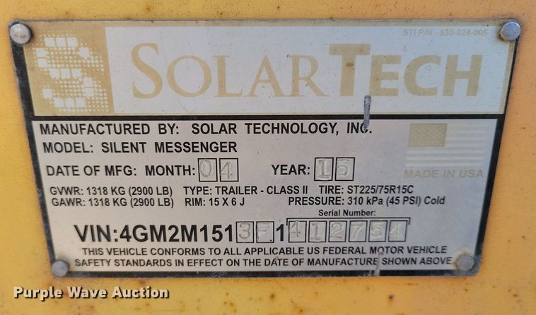 image for item DN3678 (2) message board trailers