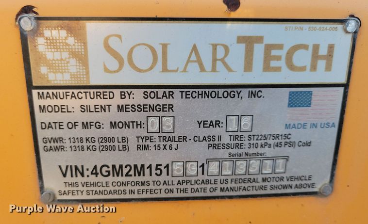 image for item DN3679 (2) message board trailers