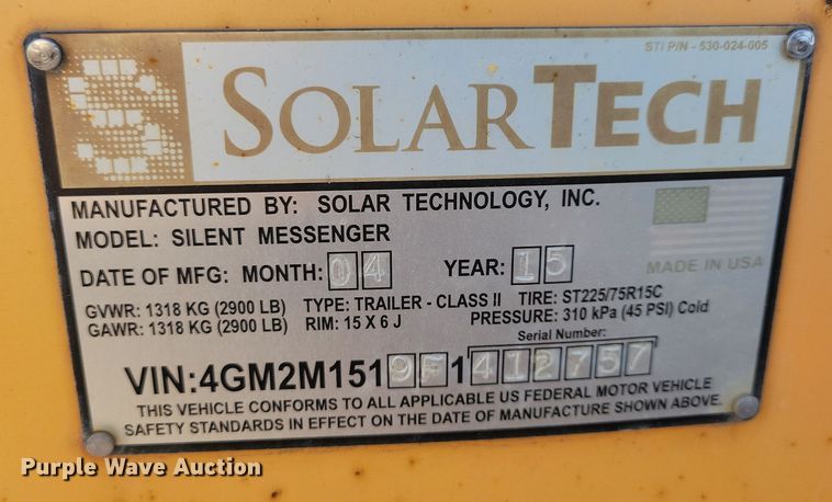 image for item DN3679 (2) message board trailers