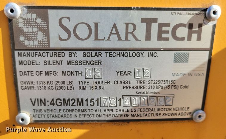 image for item DN3682 (2) message board trailers