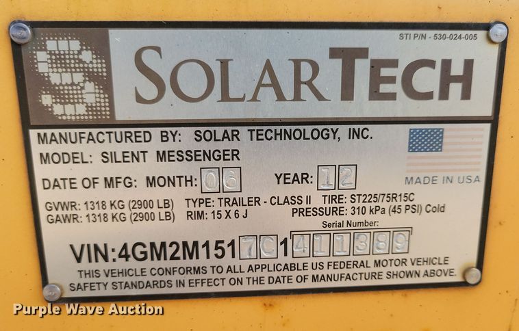 image for item DN3683 (3) message board trailers