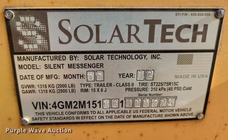 image for item DN3683 (3) message board trailers