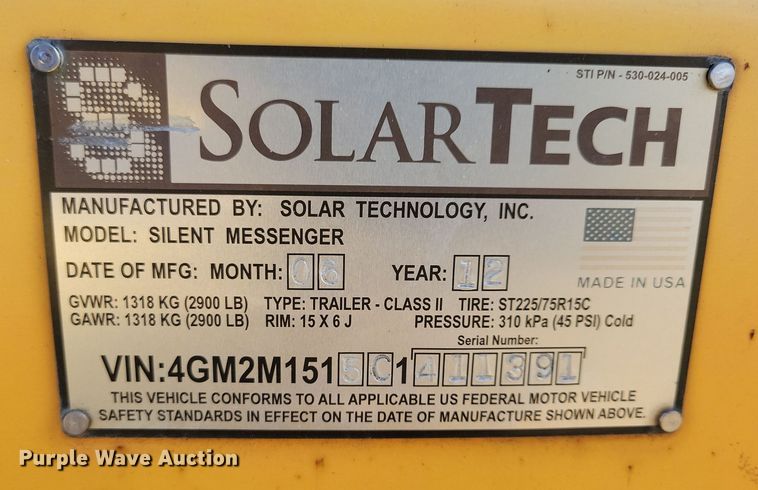 image for item DN3684 (2) message board trailers