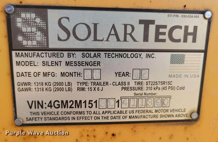 image for item DN3684 (2) message board trailers