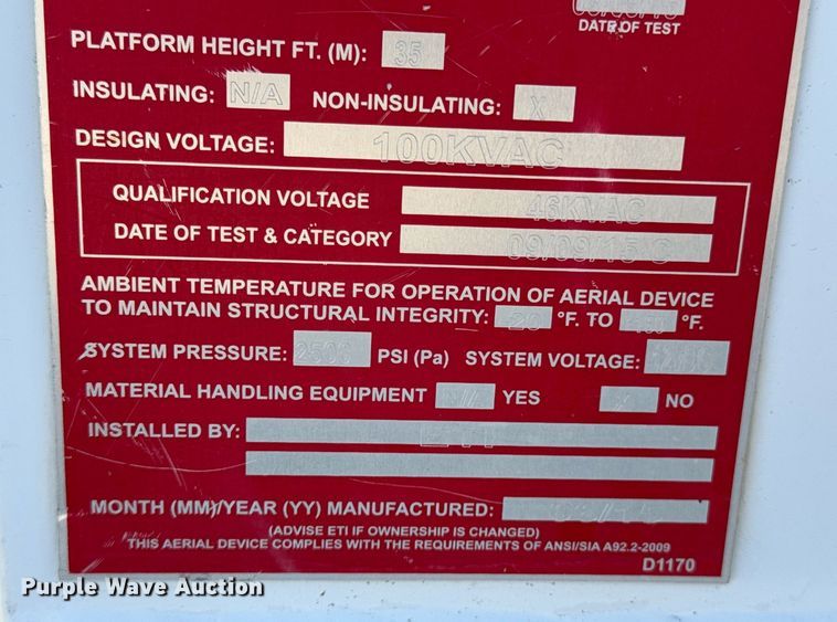 image for item DO0257 2015 Dodge Ram 5500 bucket truck