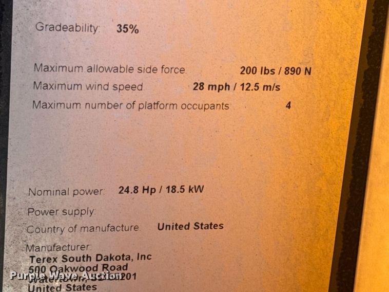 image for item DO2663 2018 Genie GS3369 RT scissor lift