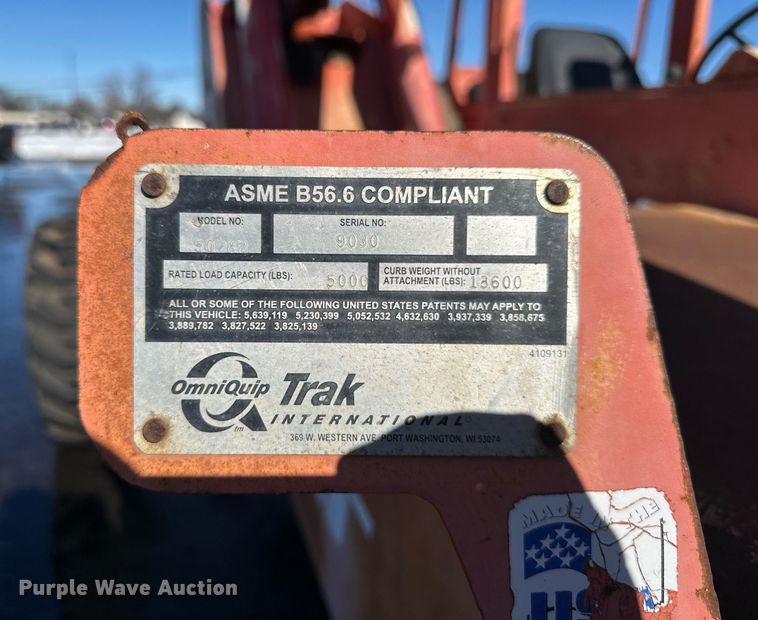 image for item DQ6576 1999 Skytrak 50282 telehandler