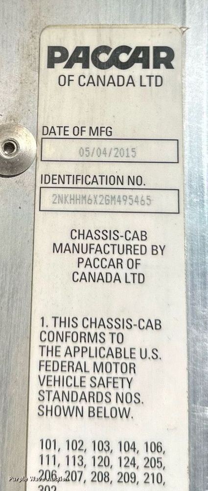 image for item DQ6595 2016 Kenworth T370 utility / service truck