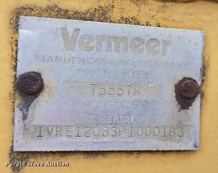 image for item DT5473 1993 Vermeer T555TR trencher