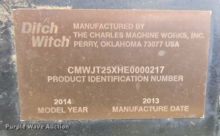 image for item DT5474 2014 Ditch Witch JT25 directional boring unit