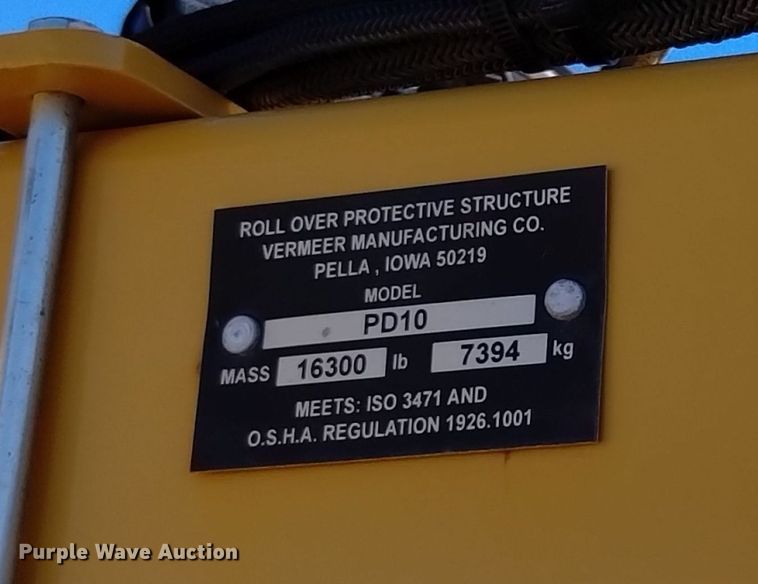 image for item DV6641 2018 Vermeer  PD10 pile driver