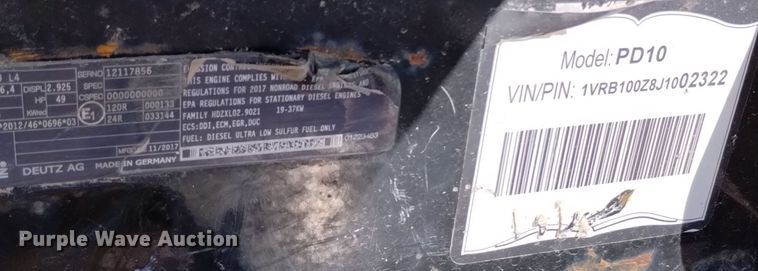 image for item DV6641 2018 Vermeer  PD10 pile driver