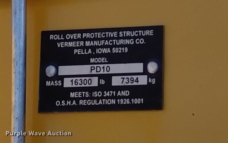 image for item DV6642 2018 Vermeer  PD10 pile driver