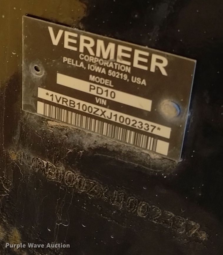 image for item DV6642 2018 Vermeer  PD10 pile driver