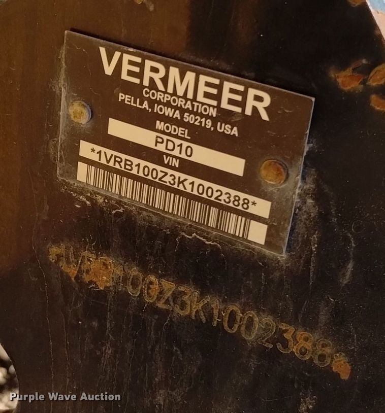 image for item DV6643 2019 Vermeer  PD10 pile driver