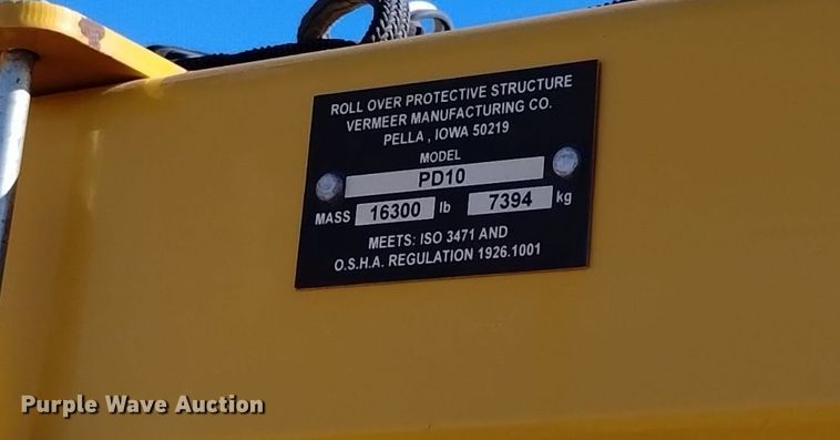 image for item DV6645 2019 Vermeer  PD10 pile driver