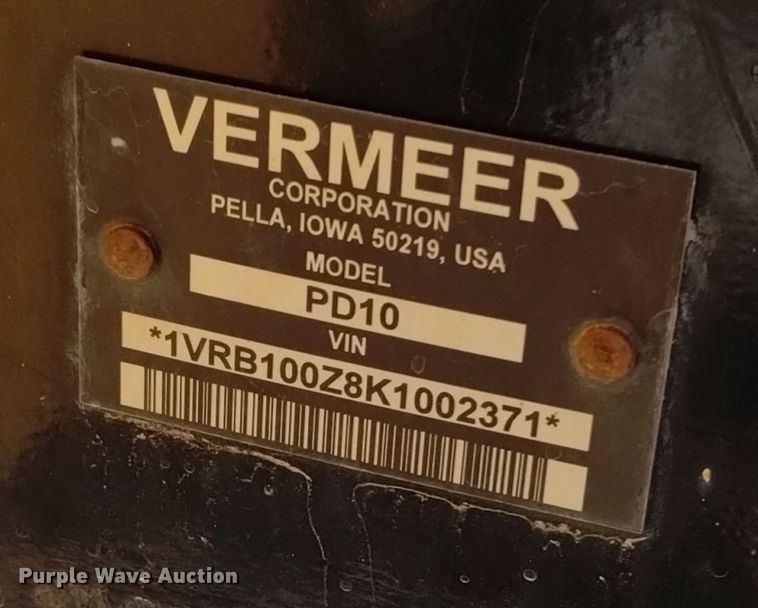 image for item DV6645 2019 Vermeer  PD10 pile driver