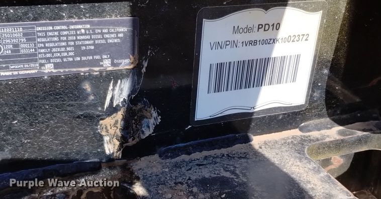 image for item DV6648 2019 Vermeer  PD10 pile driver