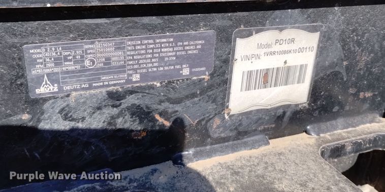 image for item DV6649 2019 Vermeer  PD10 pile driver