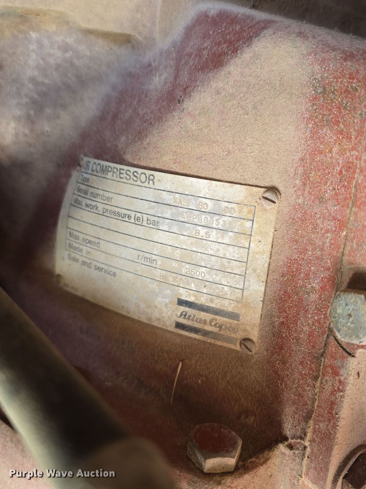 image for item DW3076 Atlas Copco XAS 80 DD air compressor