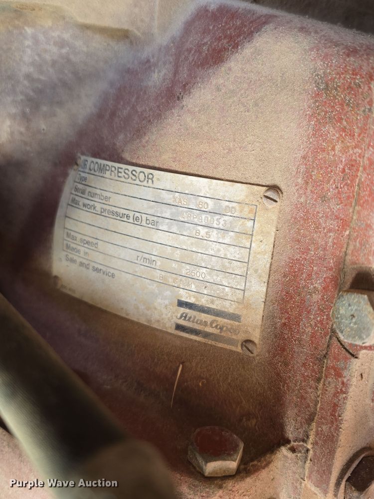 image for item DW3076 Atlas Copco XAS 80 DD air compressor