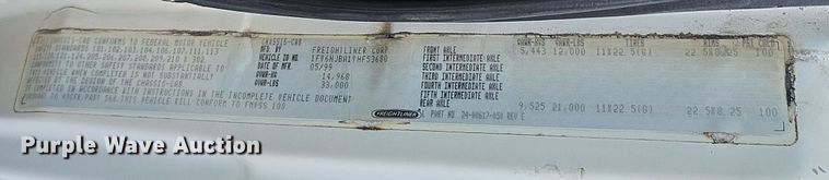 image for item DW3091 2000 Freightliner FL70 rock slinger truck