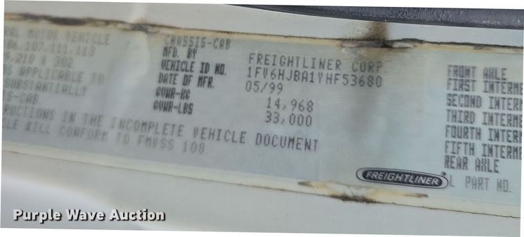 image for item DW3091 2000 Freightliner FL70 rock slinger truck