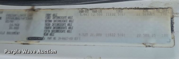 image for item DW3091 2000 Freightliner FL70 rock slinger truck