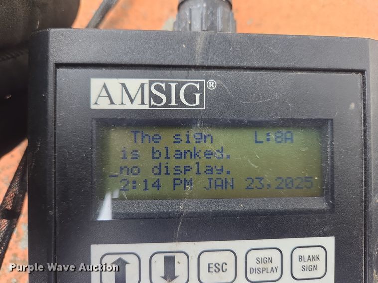 image for item EC3981 American Signal message board trailer 