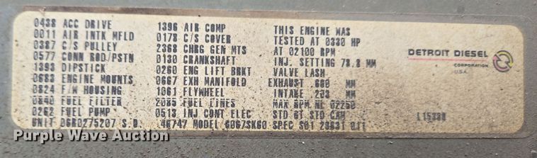 image for item EC3982 1996 Freightliner FLD120 vacuum truck