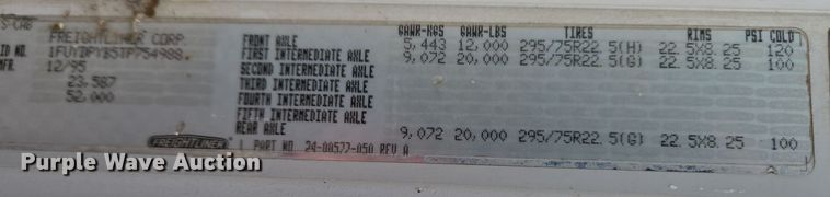 image for item EC3982 1996 Freightliner FLD120 vacuum truck