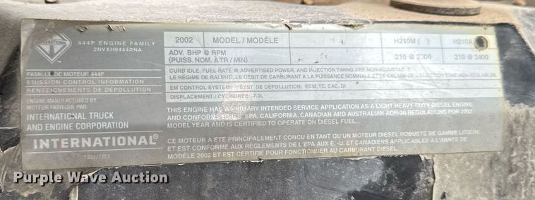 image for item EG7156 2002 Ford F650 Super Duty box truck