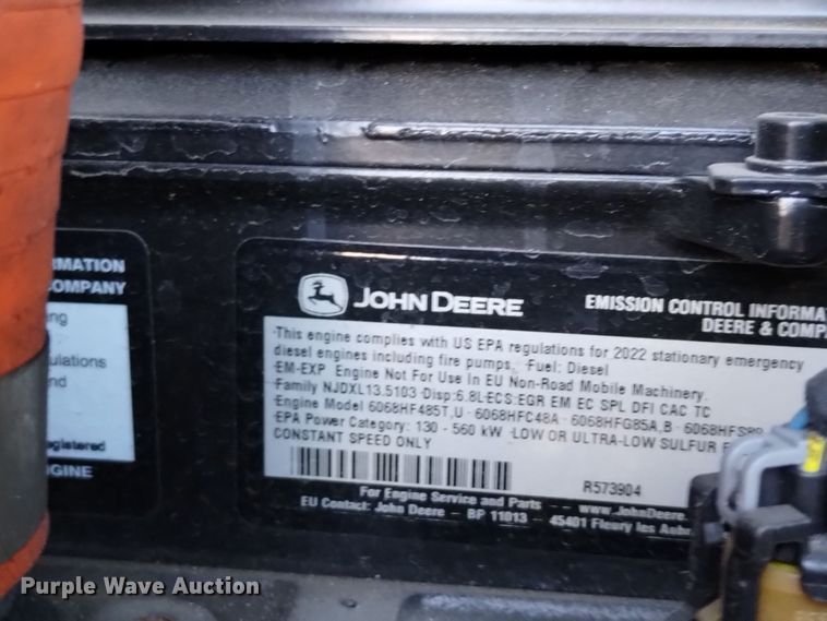 image for item EH0124 2022 Gillette SPJD-2100-3-2-2 generator