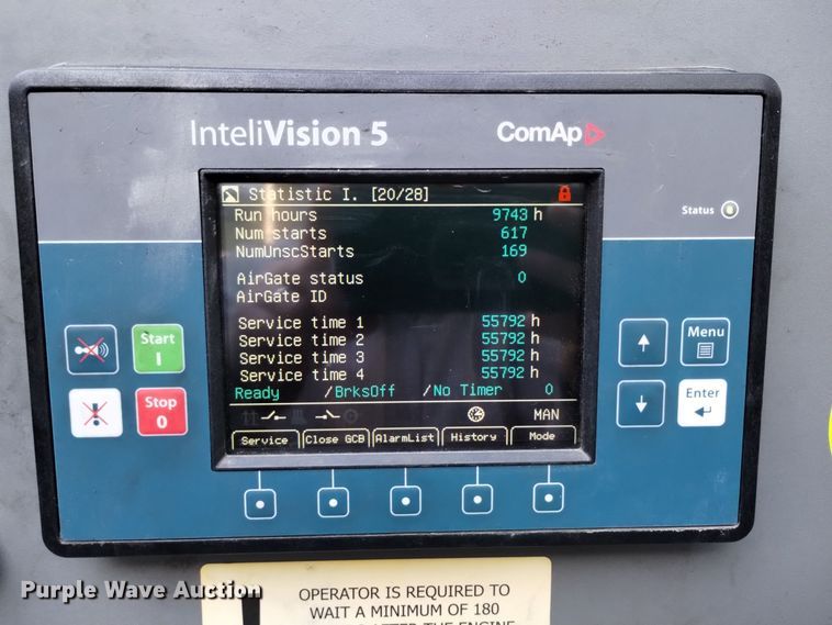 image for item EH0125 2020 Yanmar HDR625VT6CA3213DA 3WV generator