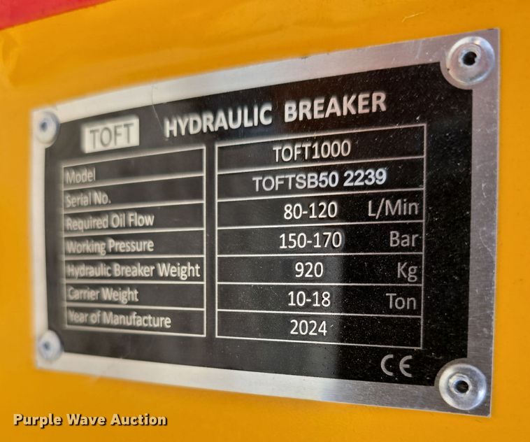 image for item EH8541 2024 Toft 1000 breaker