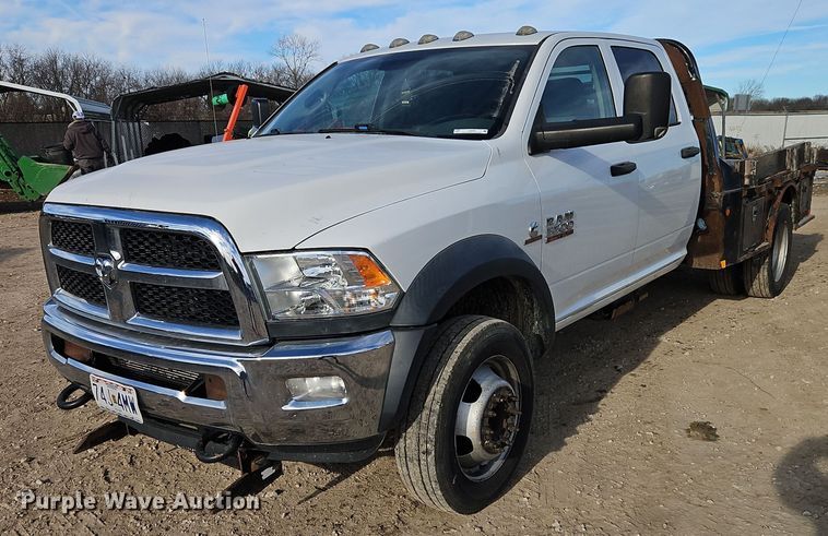 image for item EI8809 2016 Dodge Ram 5500HD Crew Cab flatbed truck