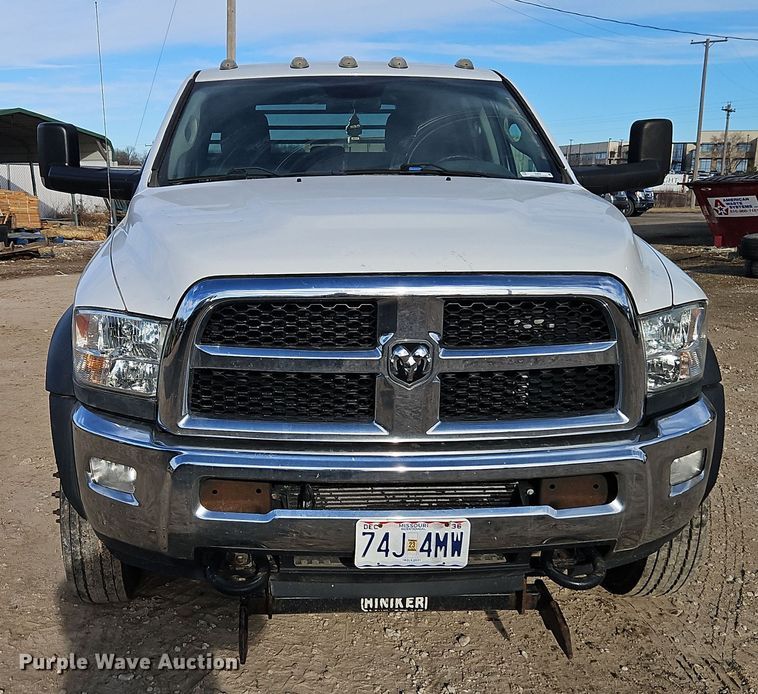 image for item EI8809 2016 Dodge Ram 5500HD Crew Cab flatbed truck