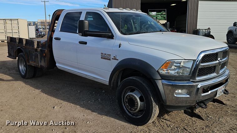 image for item EI8809 2016 Dodge Ram 5500HD Crew Cab flatbed truck