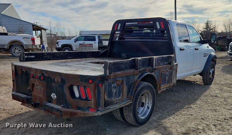 image for item EI8809 2016 Dodge Ram 5500HD Crew Cab flatbed truck