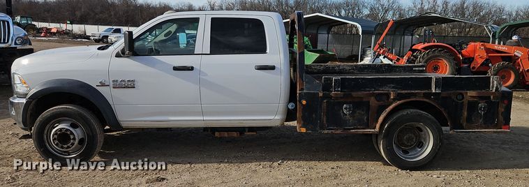 image for item EI8809 2016 Dodge Ram 5500HD Crew Cab flatbed truck