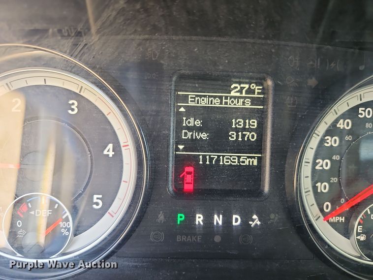 image for item EI8809 2016 Dodge Ram 5500HD Crew Cab flatbed truck