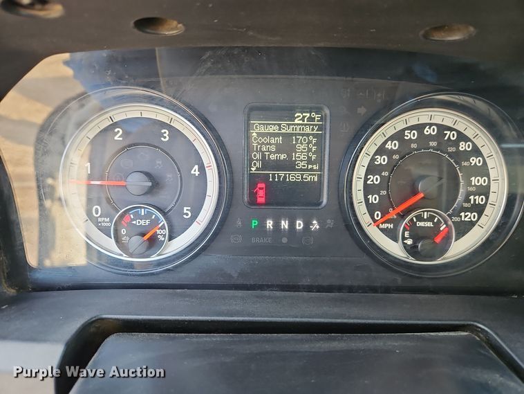 image for item EI8809 2016 Dodge Ram 5500HD Crew Cab flatbed truck