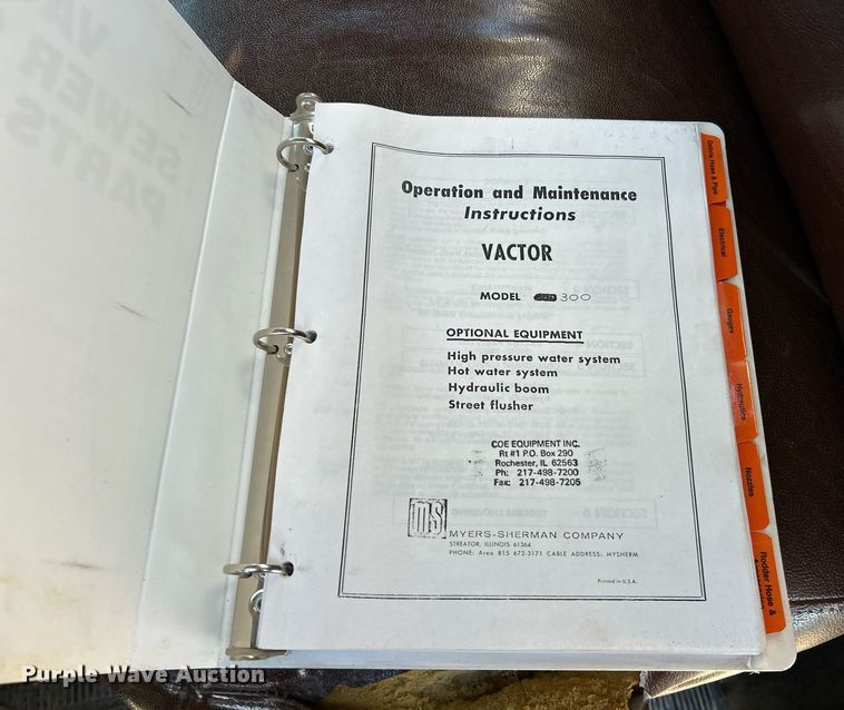 image for item EK2562 1988 International 1954 sewer jetter truck