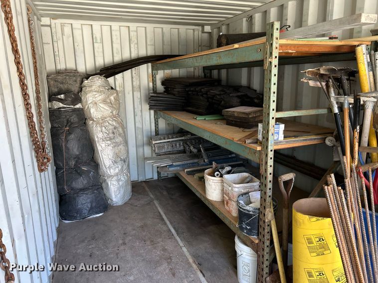 image for item EK2577 Shipping container with concrete tools