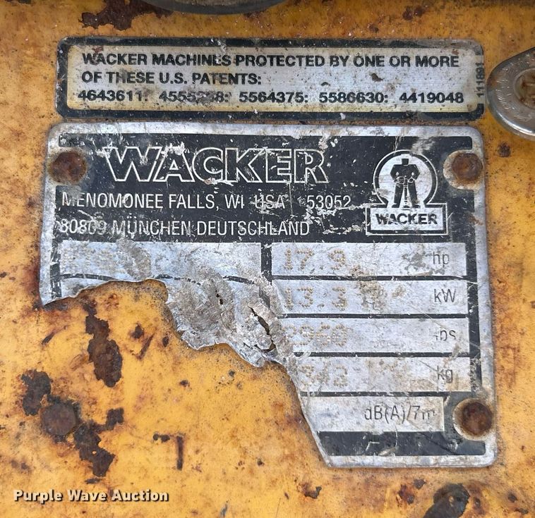 image for item EK2581 Wacker RT trench compactor