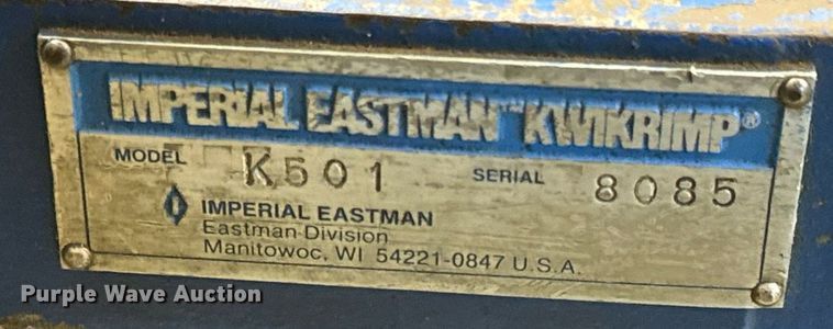 image for item EN5047 Imperial Eastman K501 Kwikrimp  hose crimper